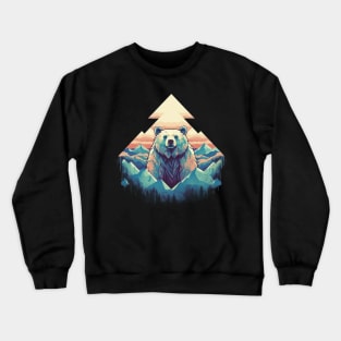 Abstract bear Crewneck Sweatshirt